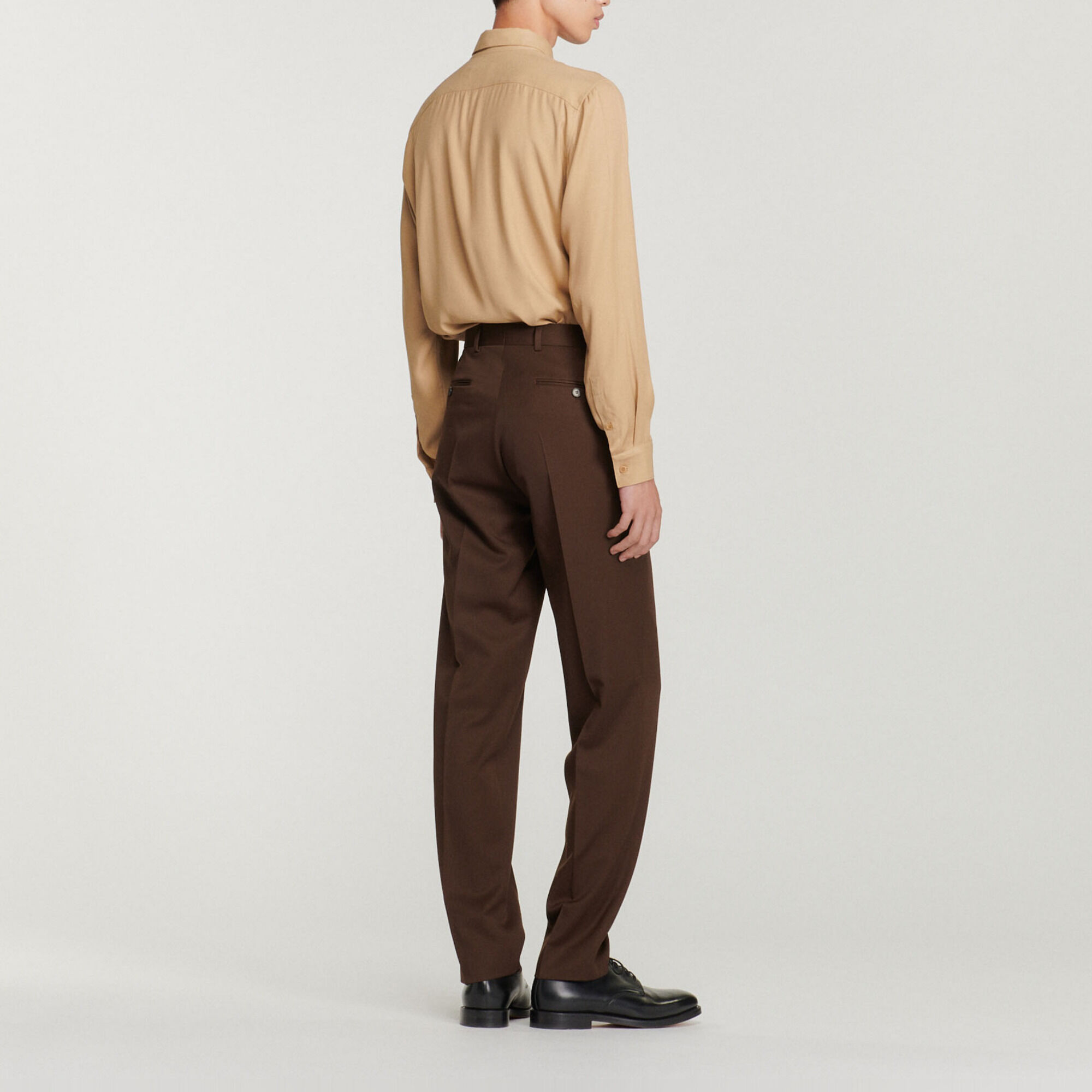 Virgin wool suit trousers
