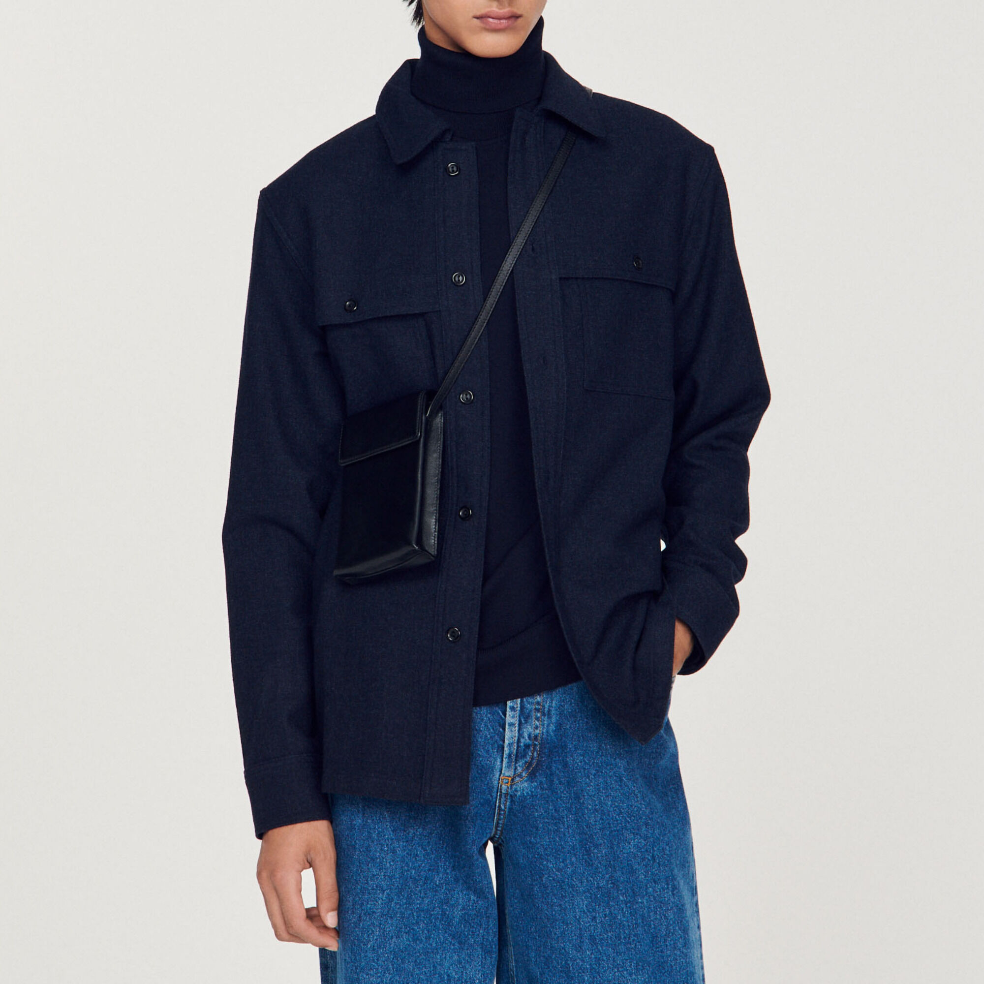 Wool overshirt