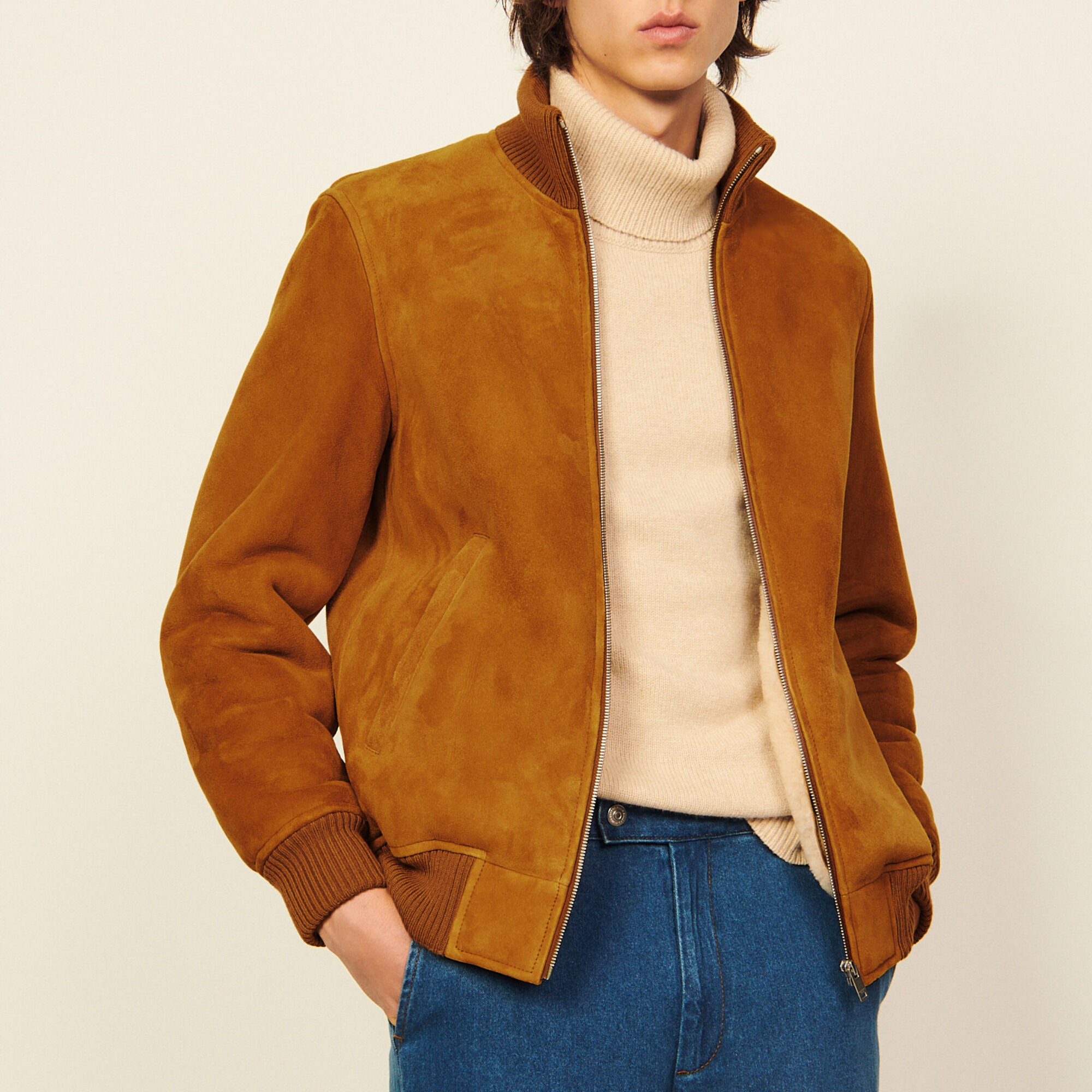 Sandro paris shearling jacket 2025