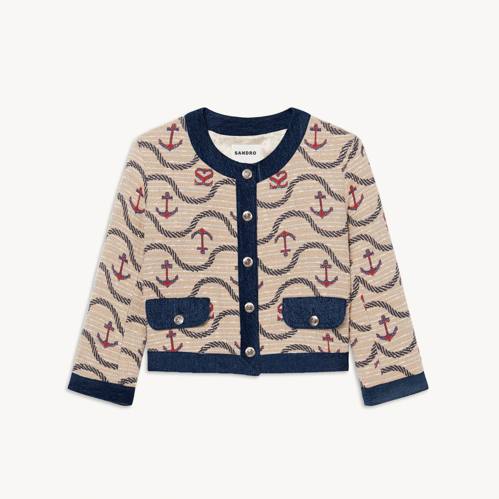Mixed-material jacket