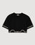 Rhinestone cropped T-shirt