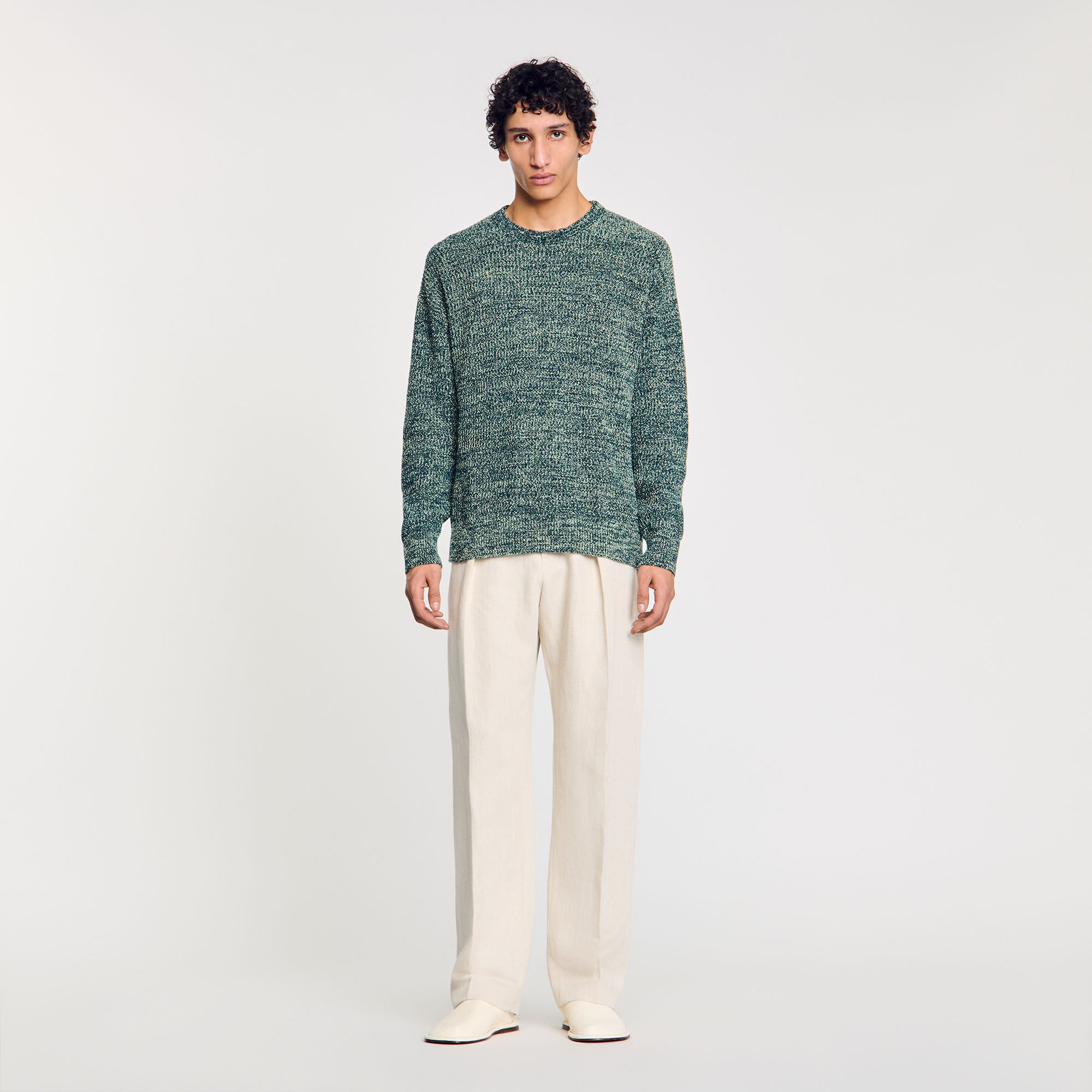 SEA CHENILLE EMB SULFUR CREW NECK Sサイズ SEA CHENILLE EMB SULFUR CREW NECK Sサイズ