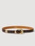 Python-effect leather belt