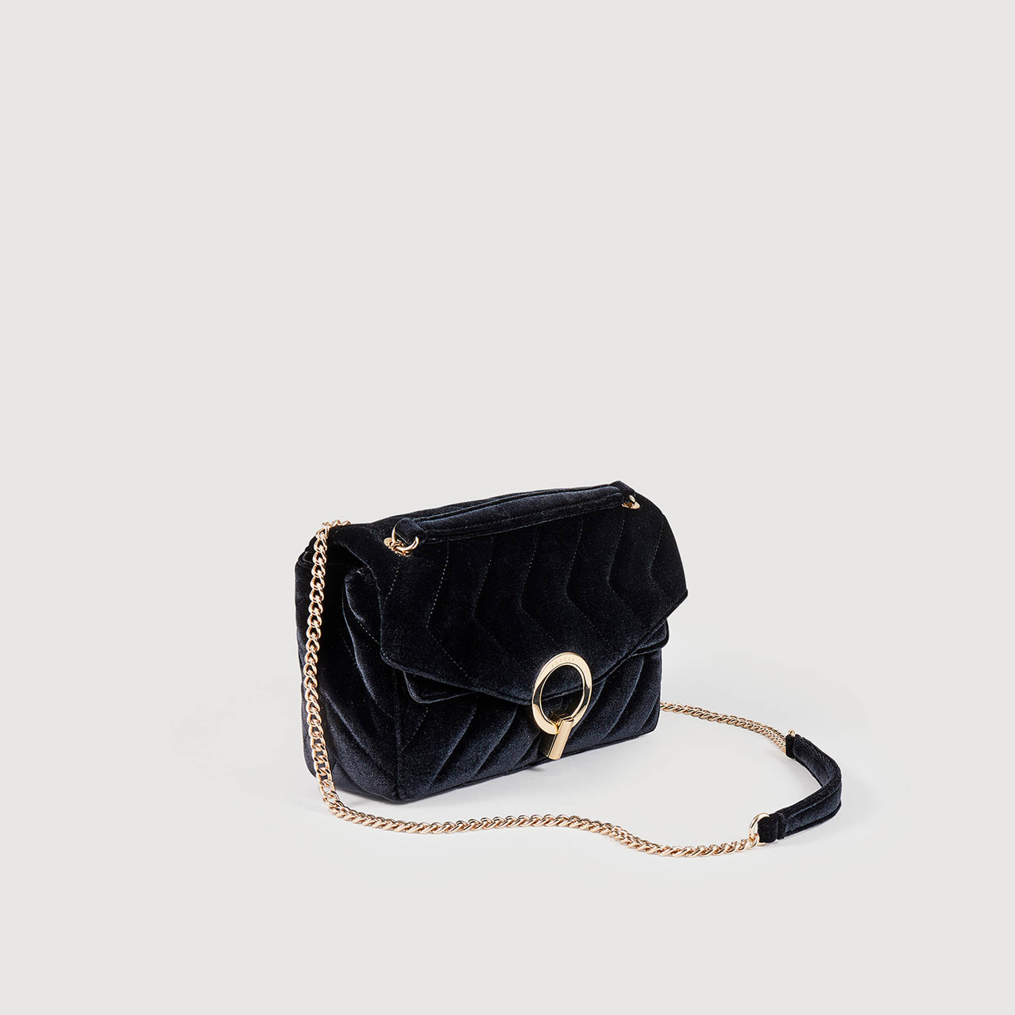 Yza Bag Black Gray Sandro Paris