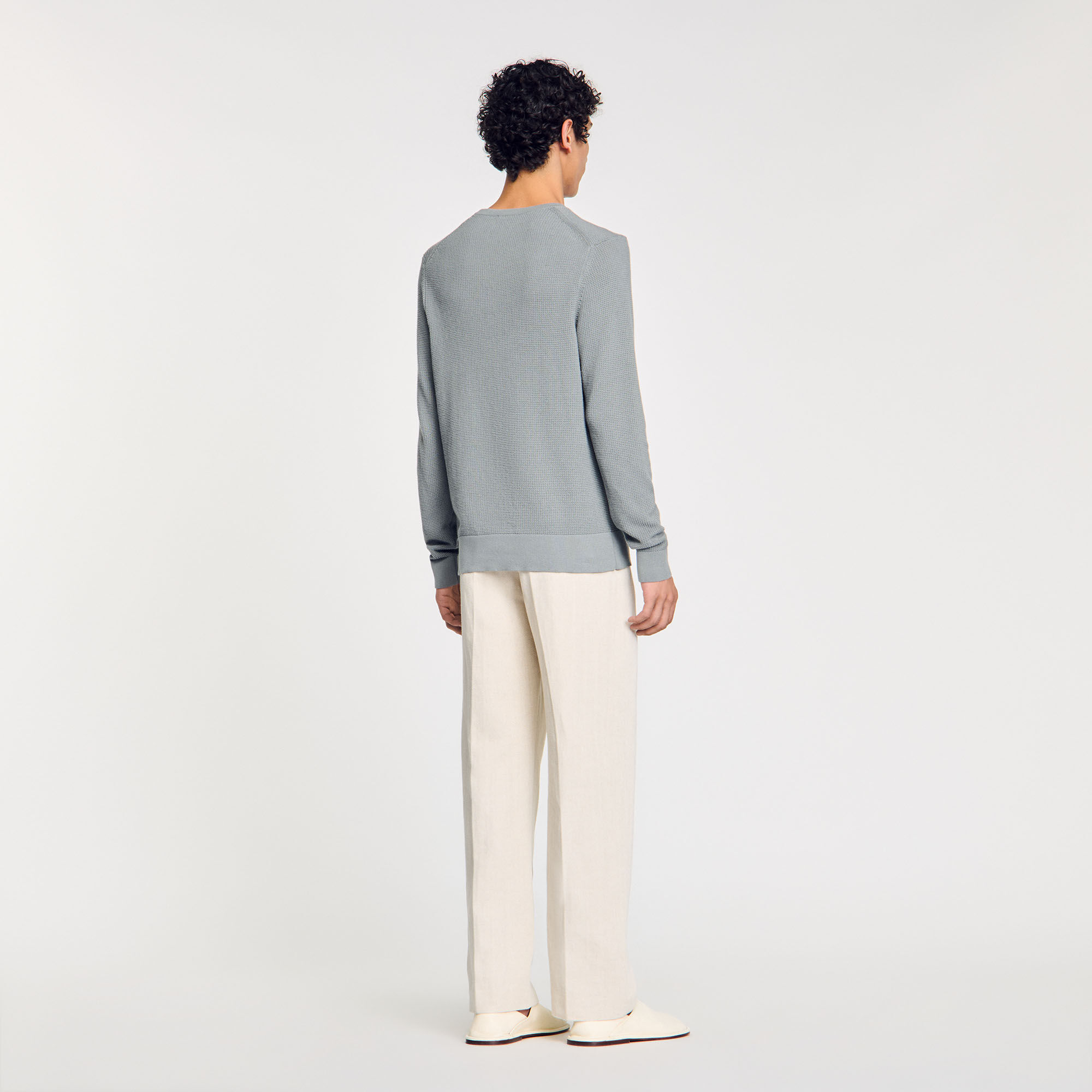 Textured knit jumper