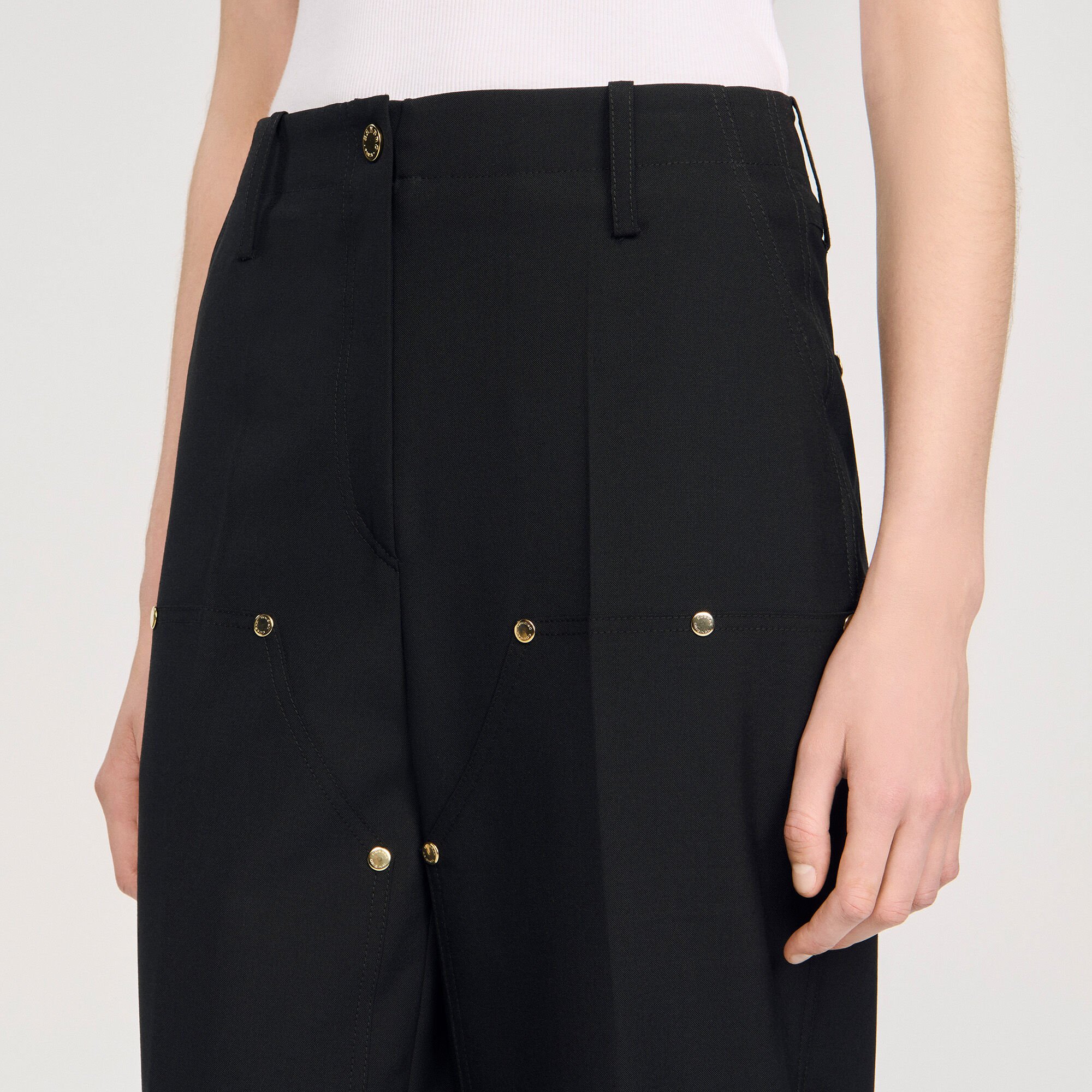 Rivet floaty trousers