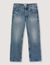 Faded straight-leg organic cotton jeans