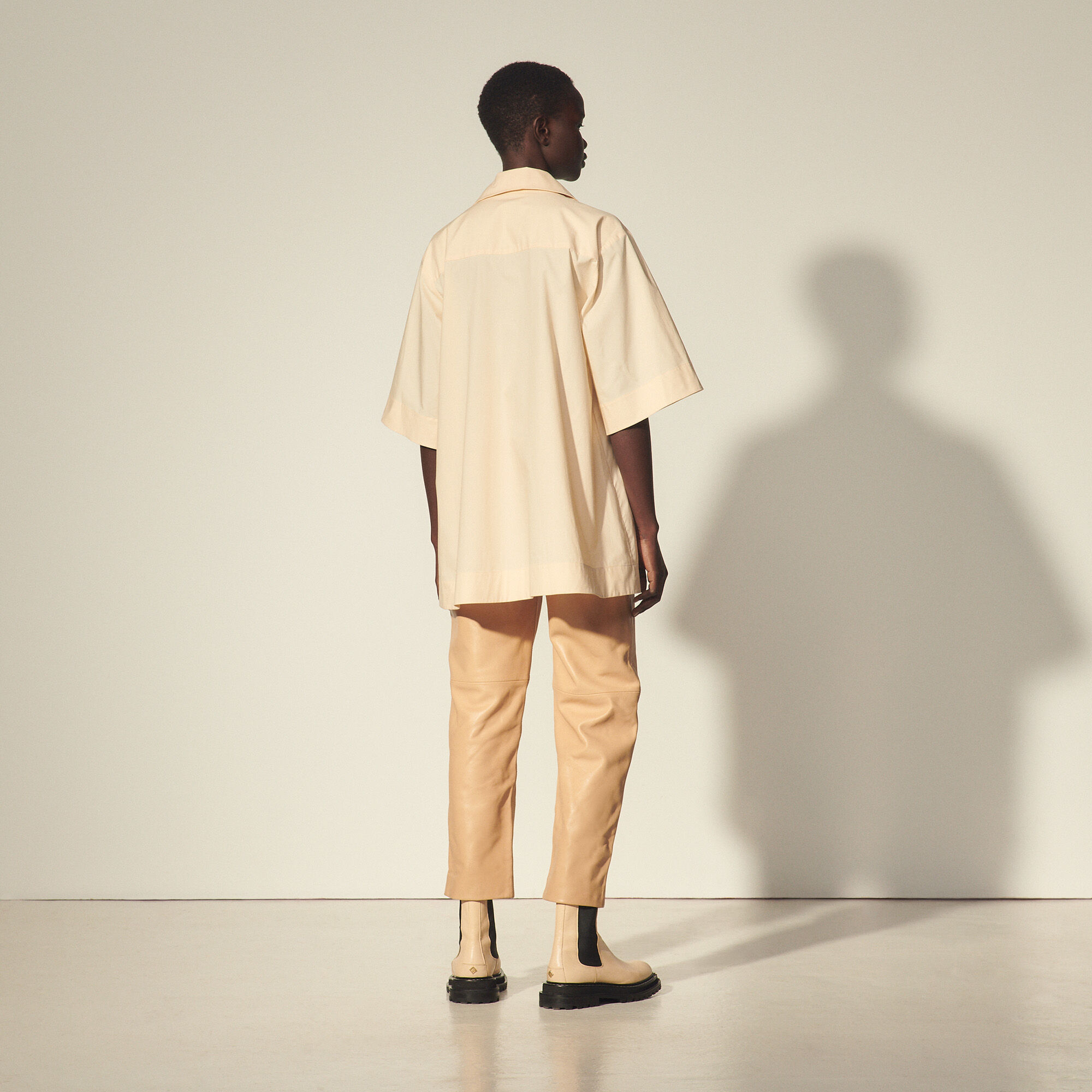 Oversized organic cotton shirt