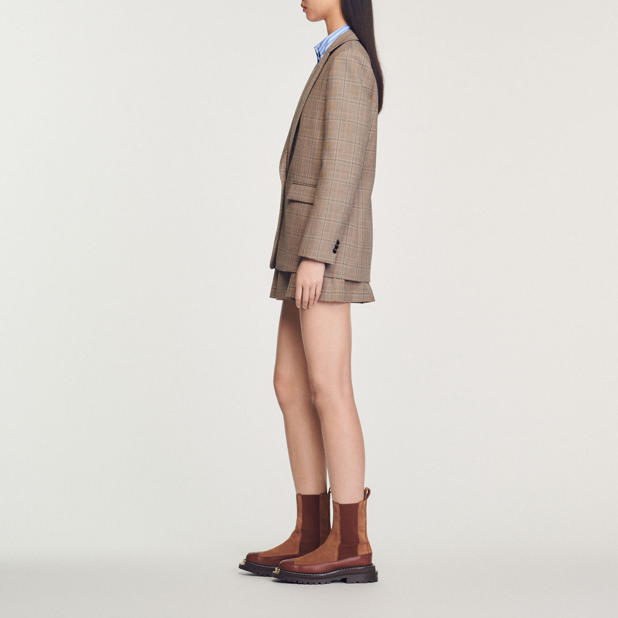 Checked tailored jacket
