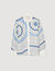 Spiral-motif silk shirt