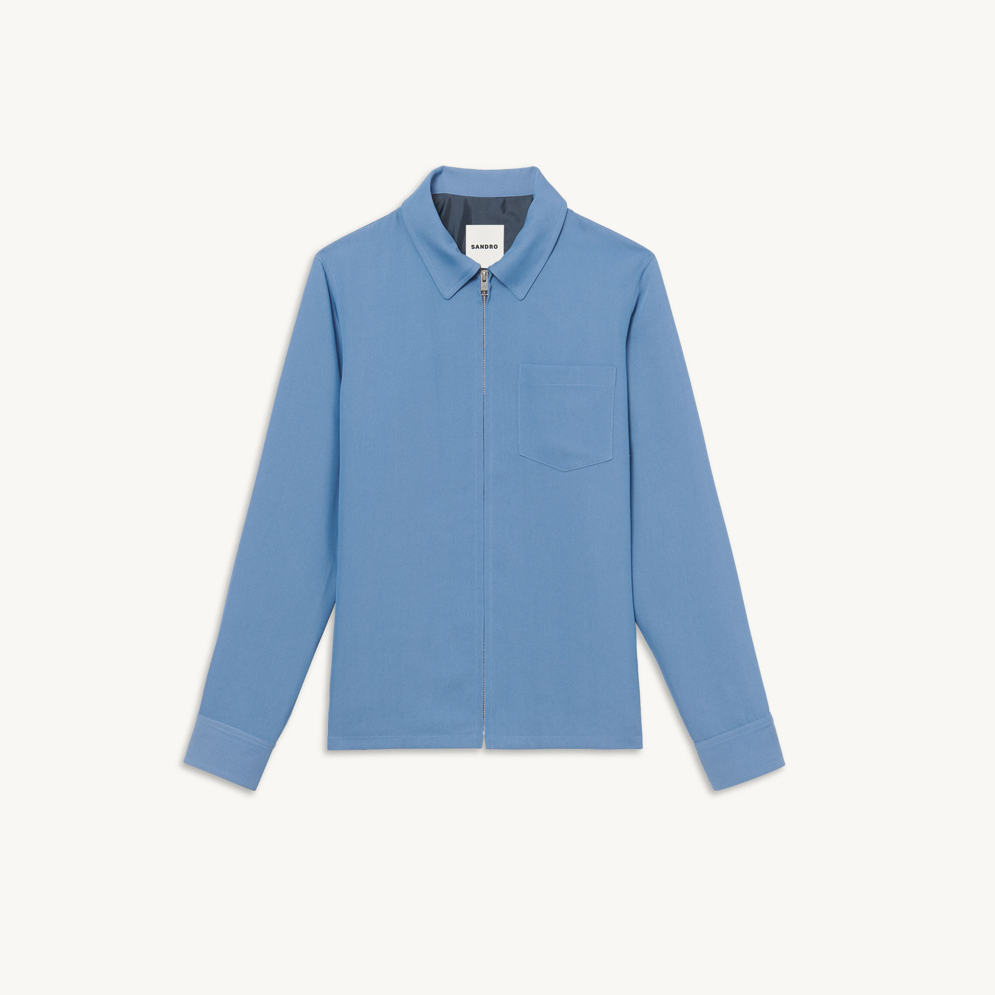 Floaty zip-up overshirt