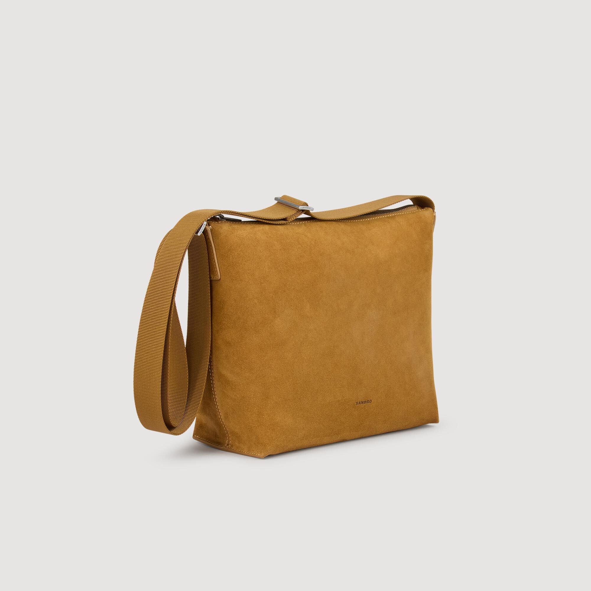 Suede hobo bag