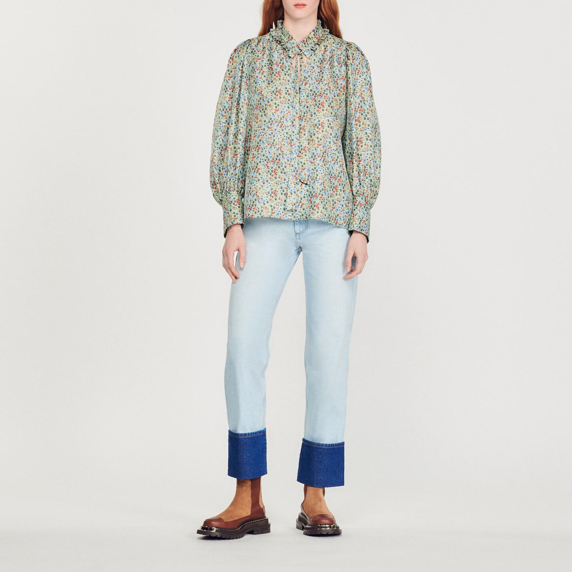 Flowing blouse with Liberty Flower print
