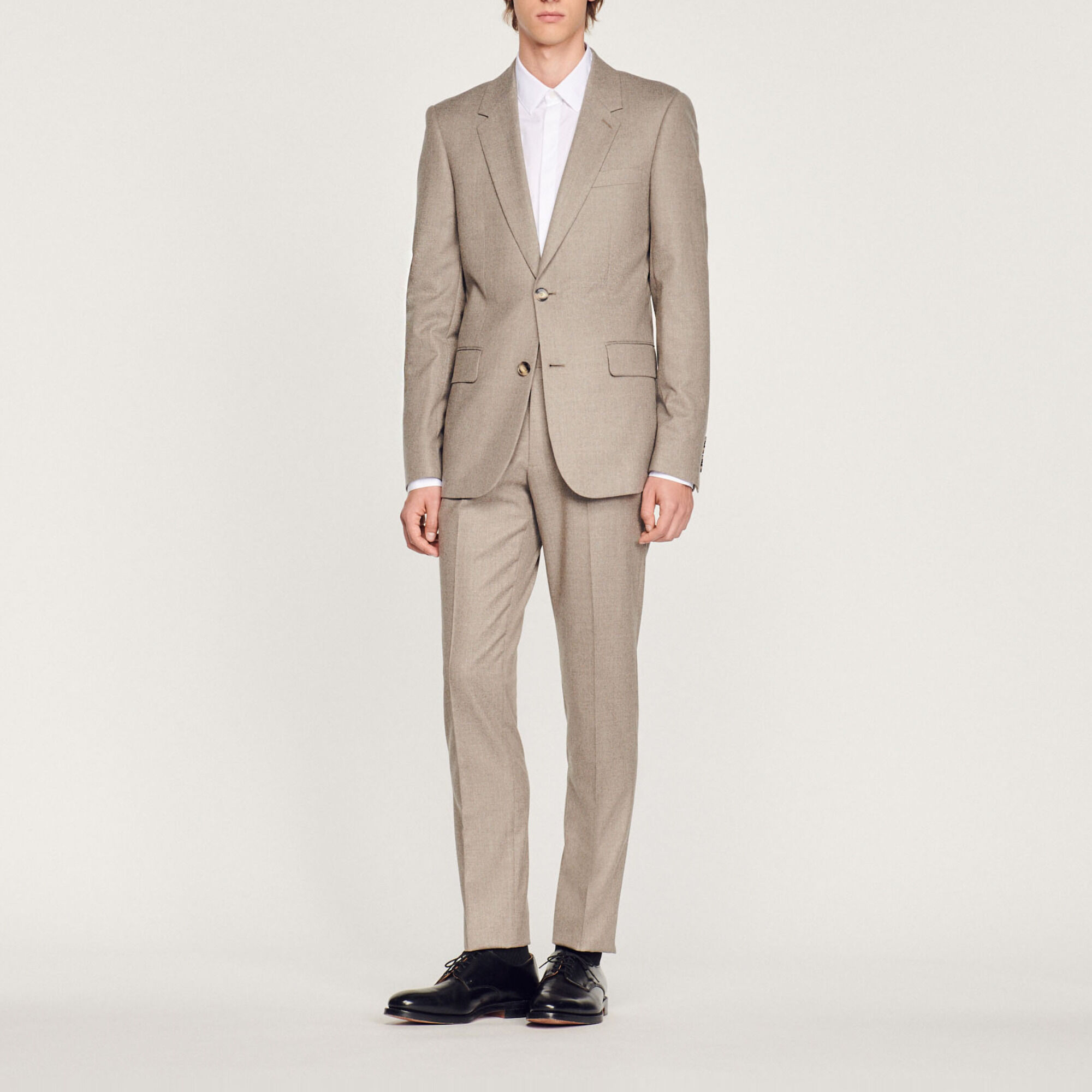 Flannel suit jacket