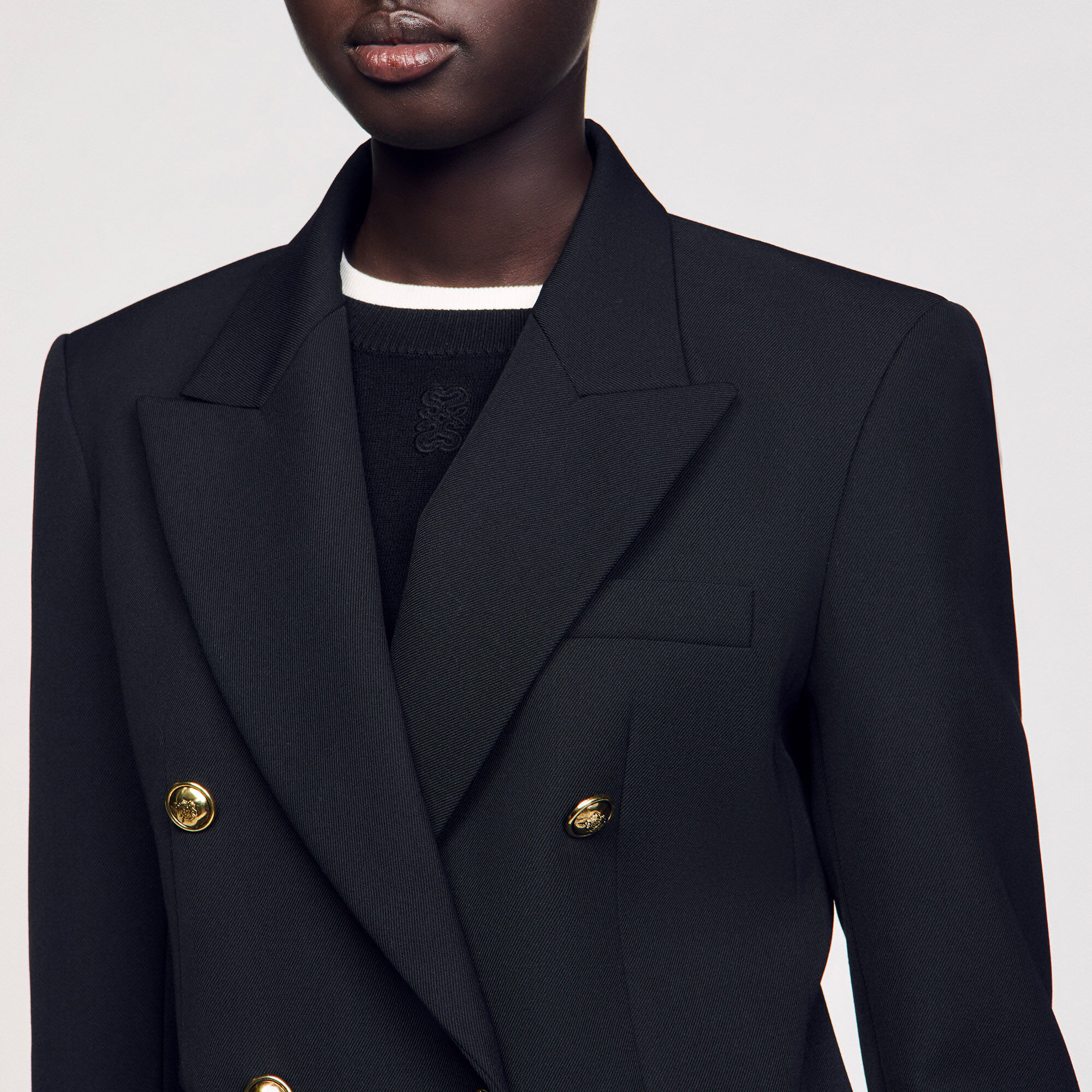 Double-breasted suit jacket