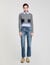 Cropped wool and cashmere jumper