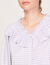 Checked shirt with ruffled collar