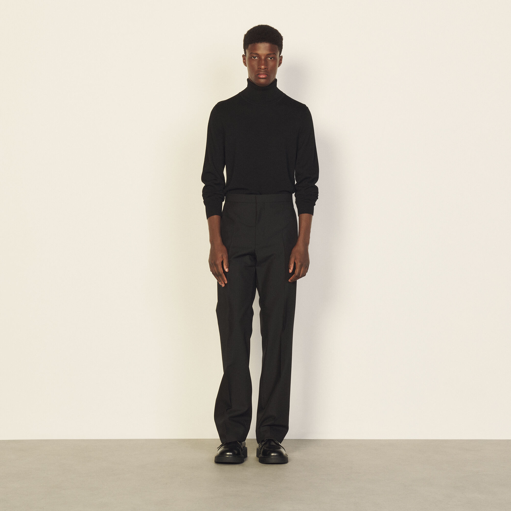 Virgin wool classic trousers