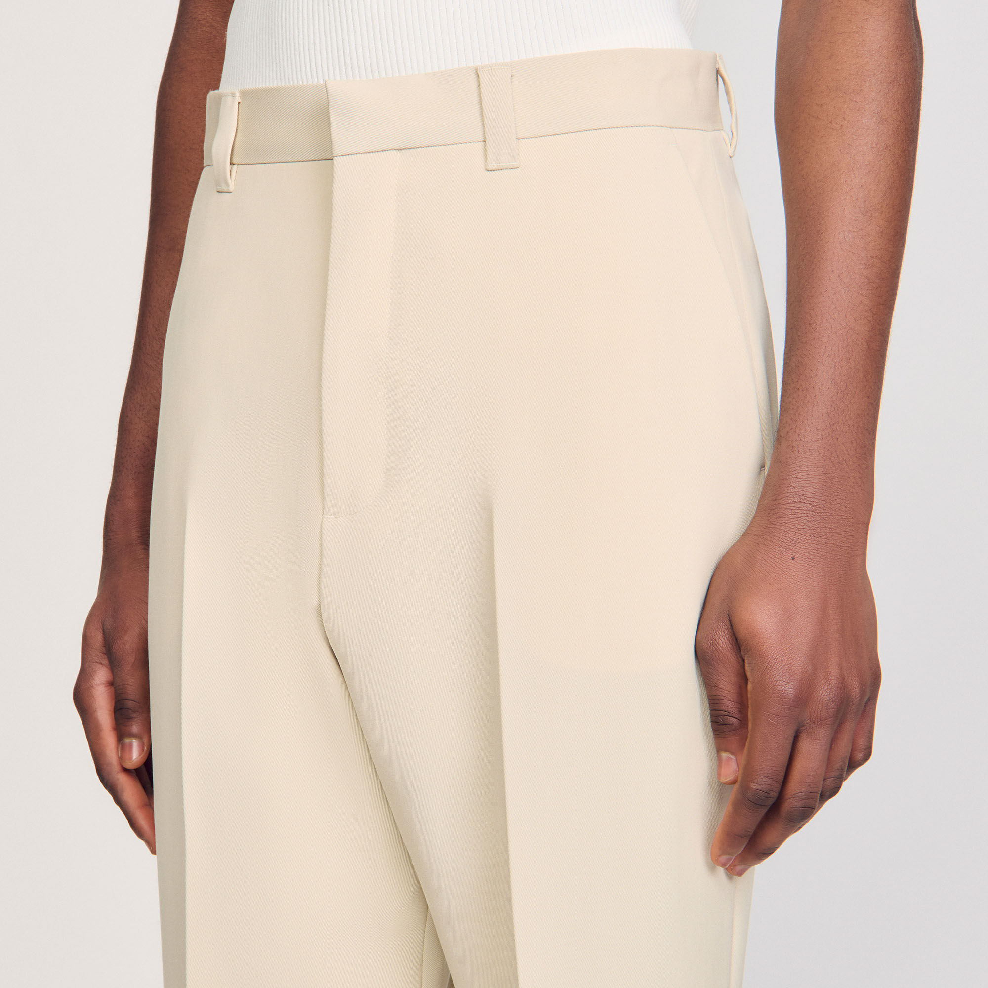 Wool suit trousers