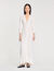 Maxi dress with pearl details