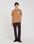 Polo shirt with flower patch