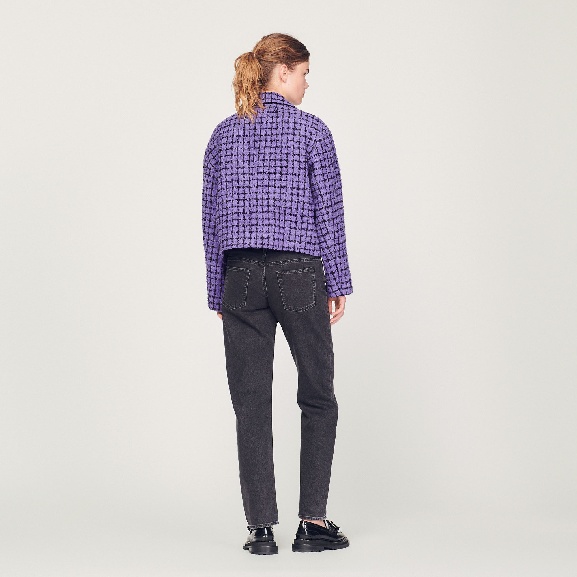 Cropped tweed jacket