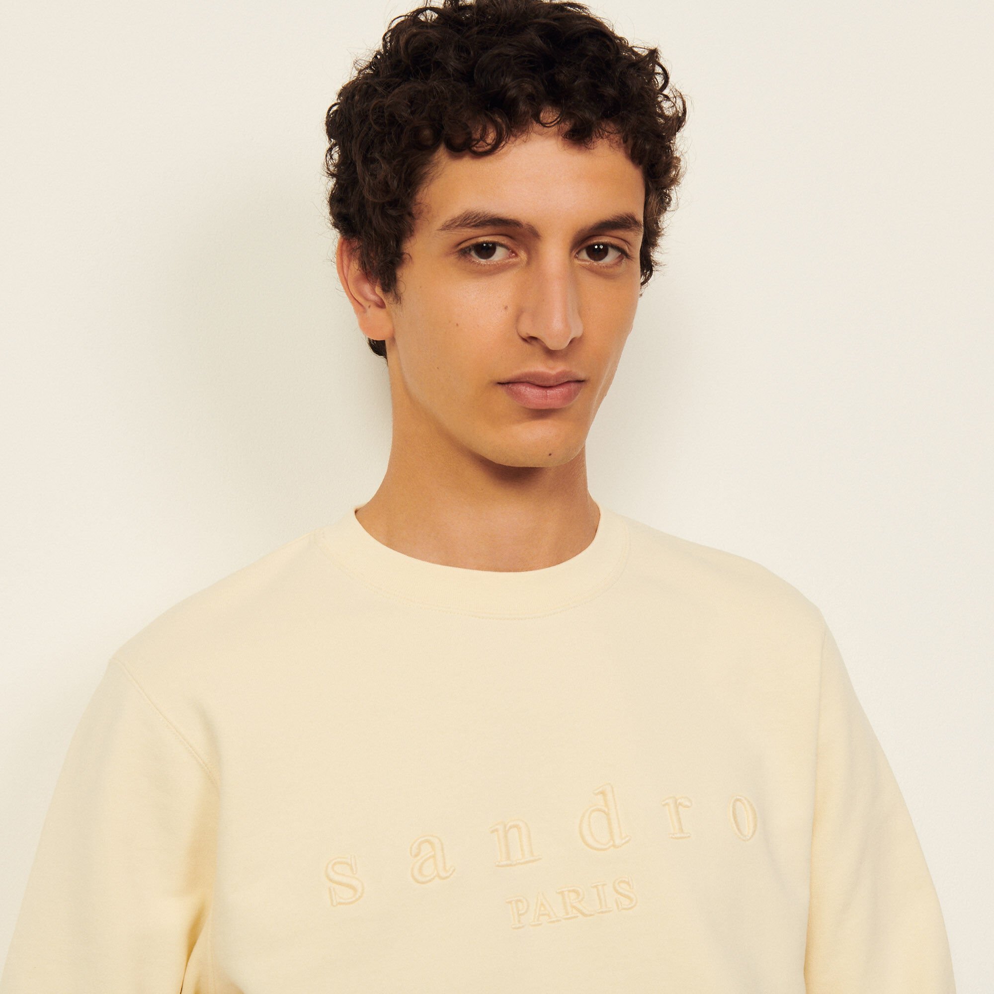 Sweatshirt with Sandro embroidery