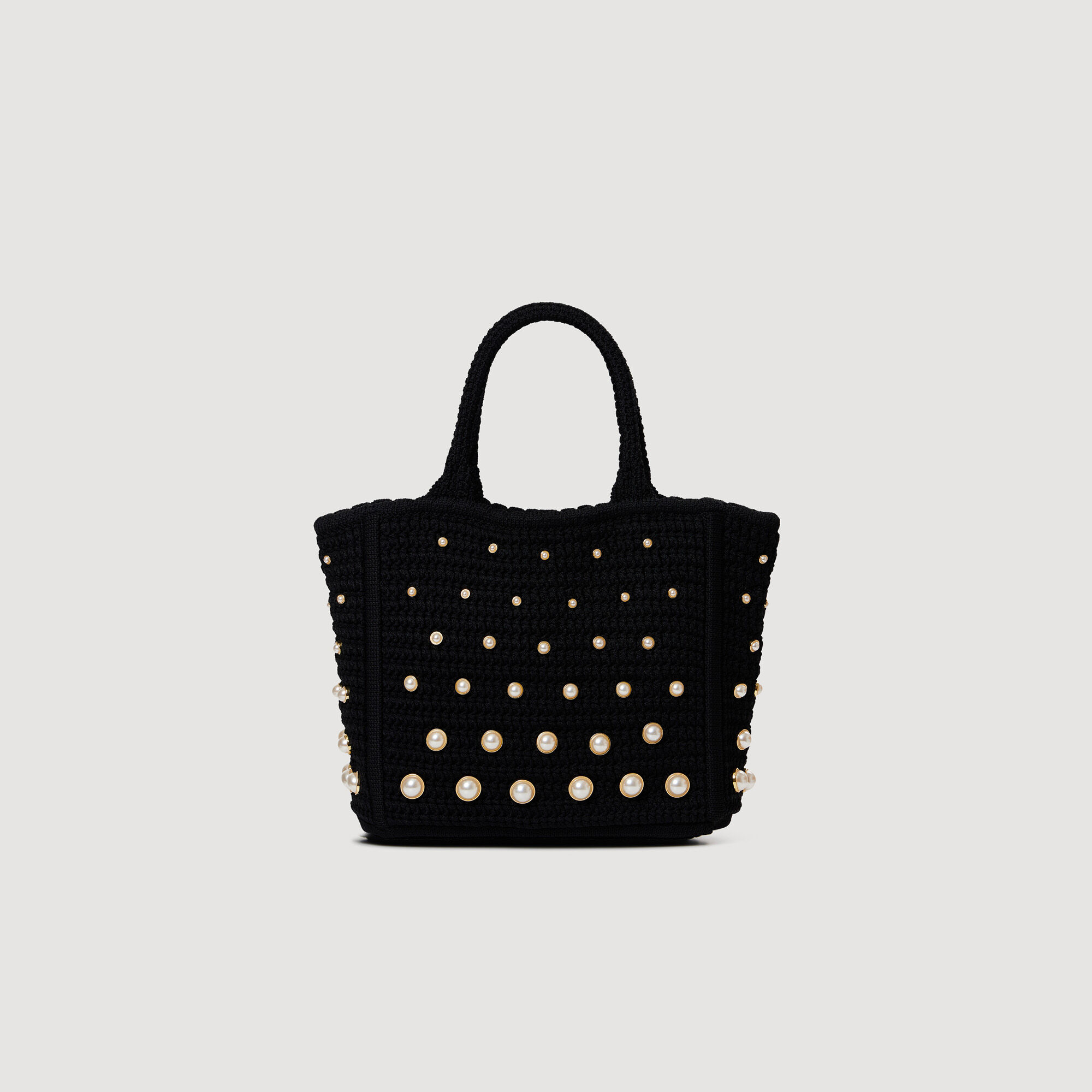 Beaded crochet bag