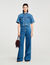 Cropped denim shirt