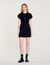 Pleated knit dress