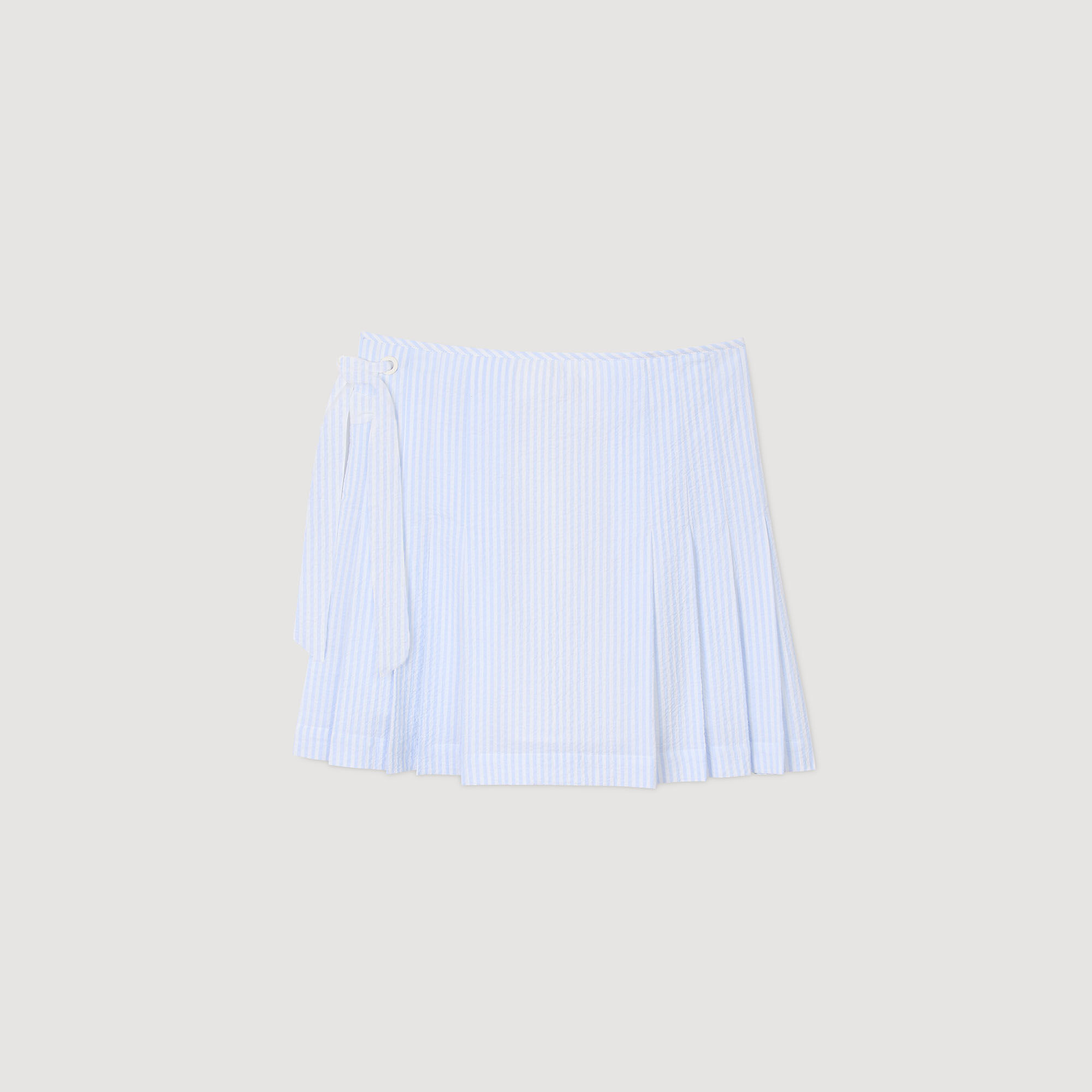 Short striped skirt