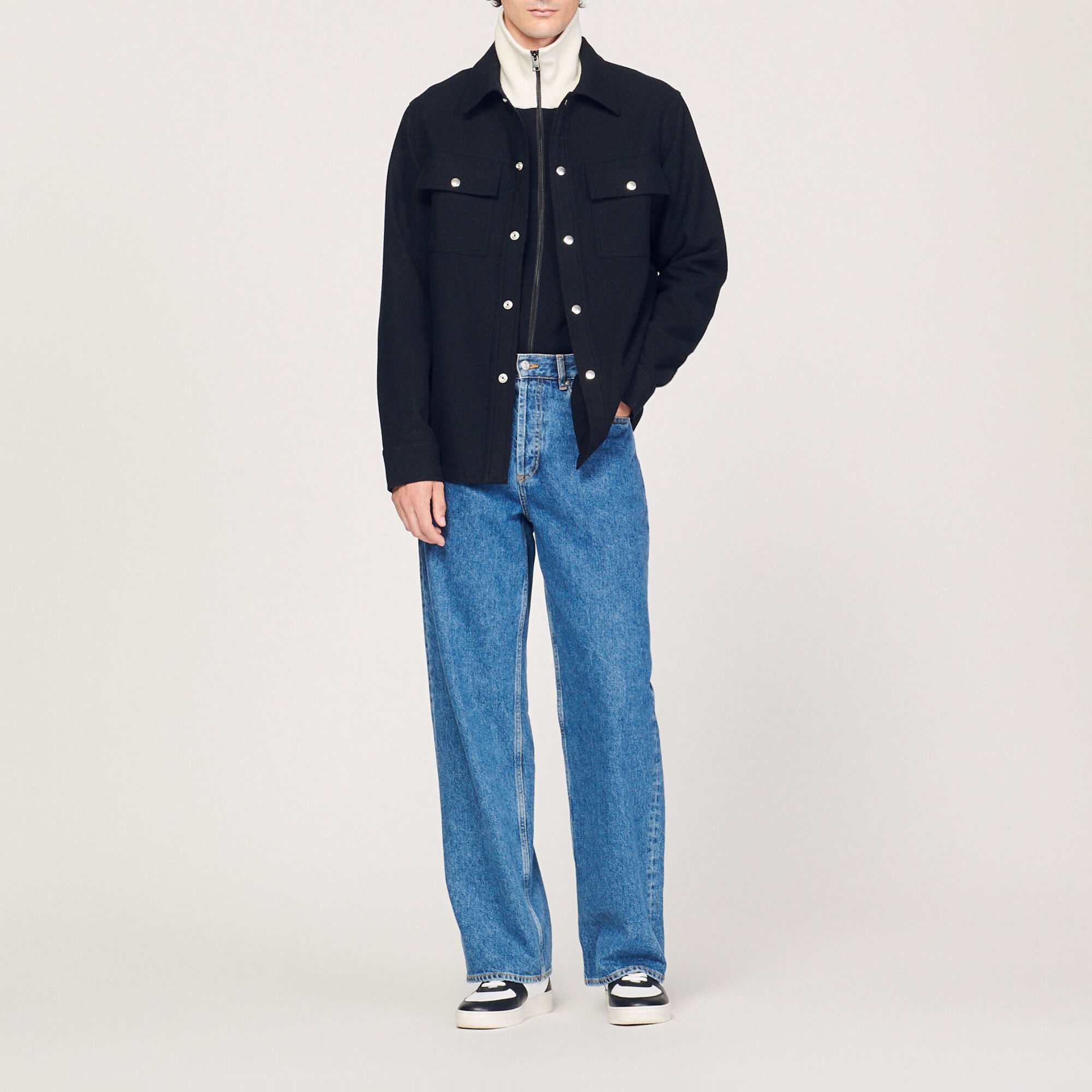 Wool overshirt