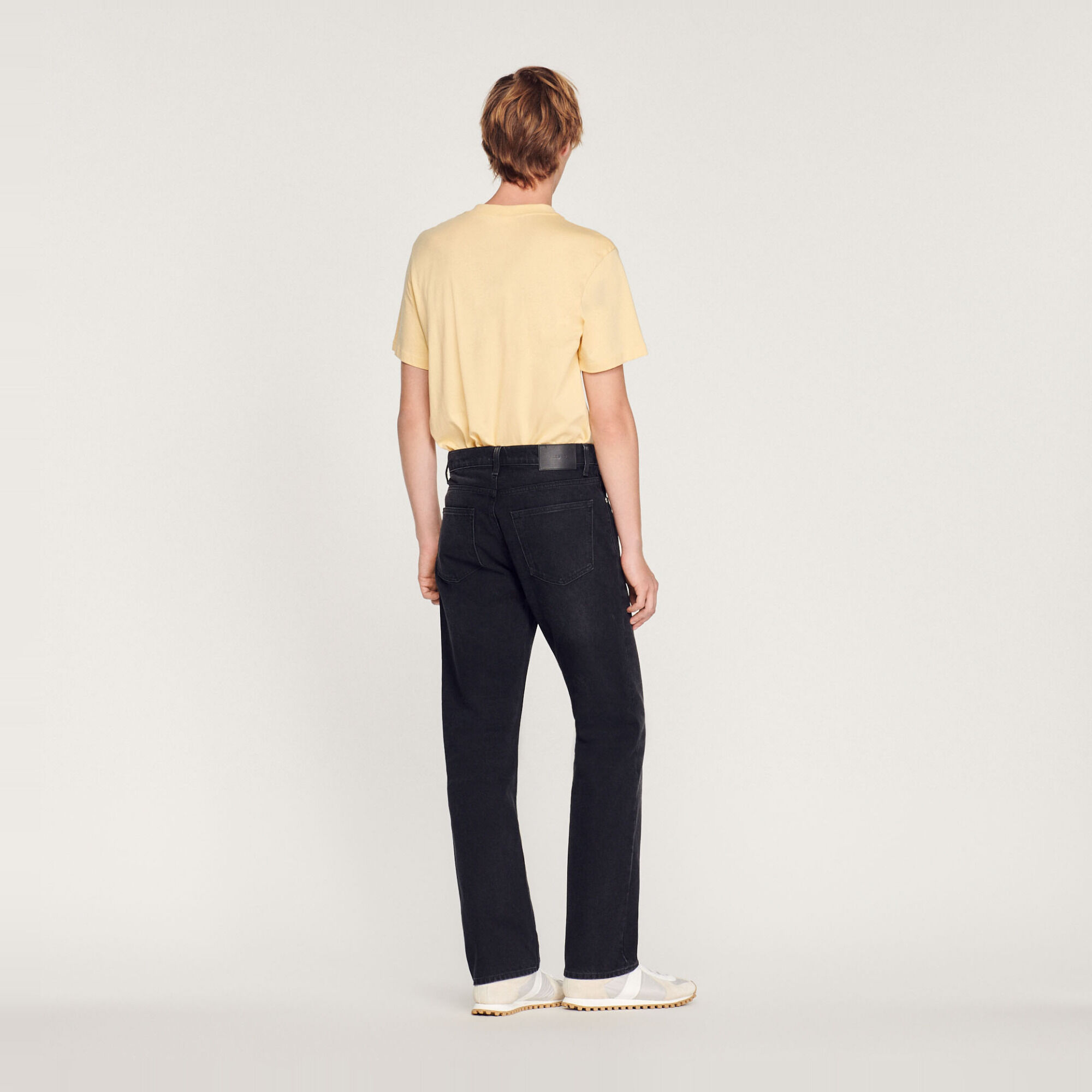 Organic cotton straight-leg jeans