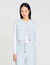 Ribbed jumper with Tunisian collar