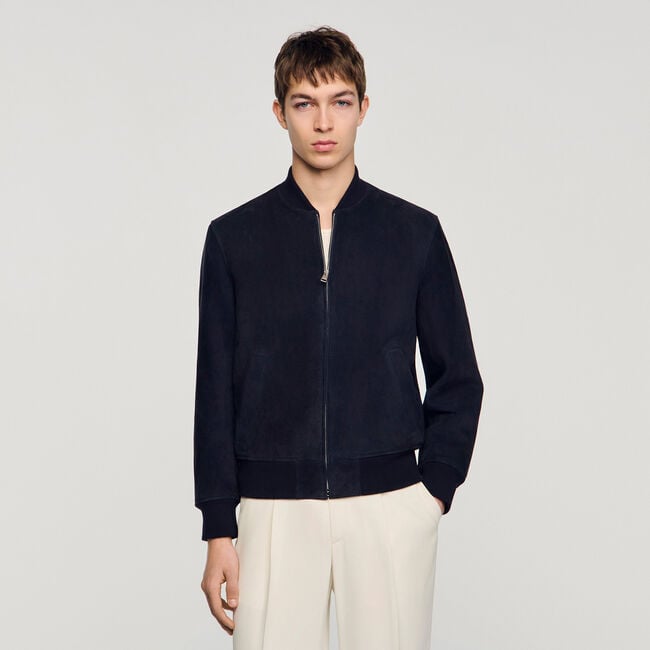 Suede zip-up jacket - Men | Sandro