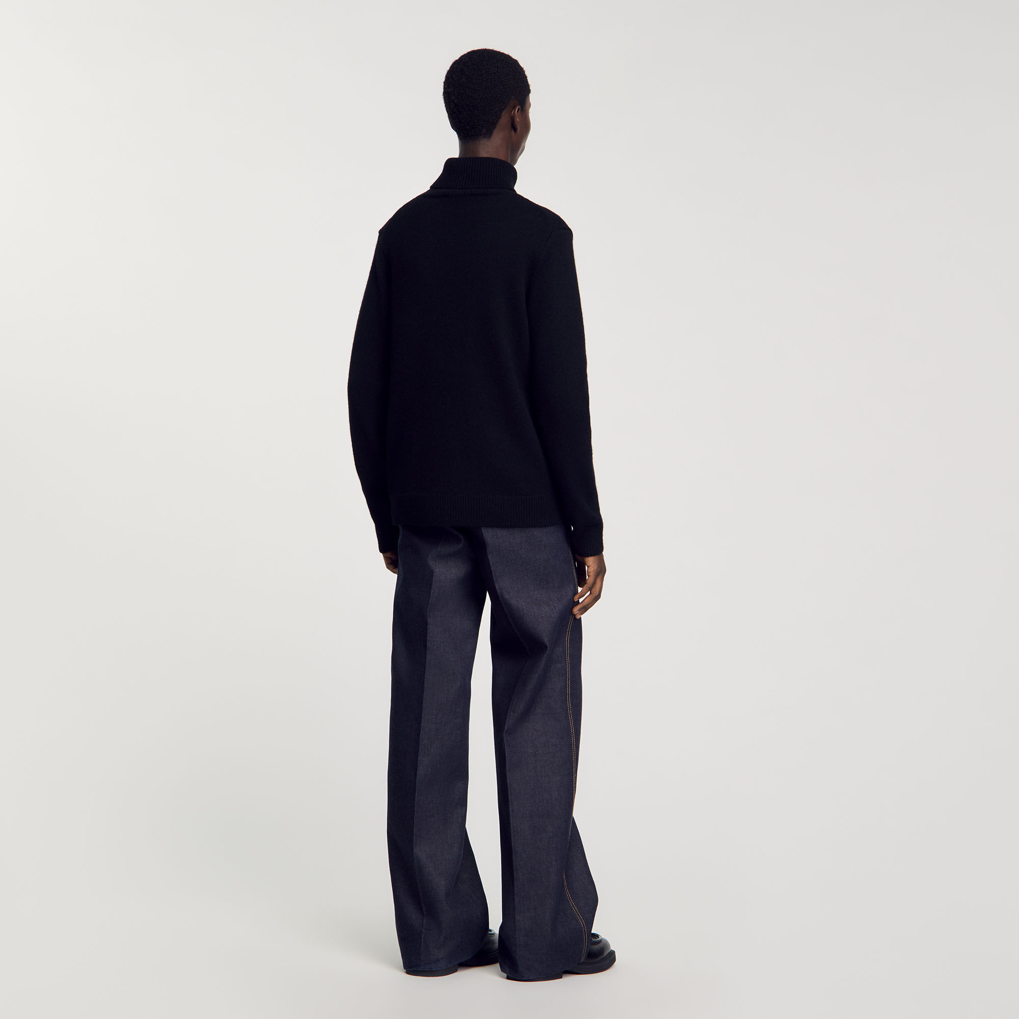 Wool and cashmere turtleneck jumper