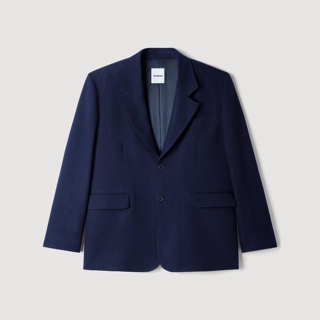 Oversized virgin wool jacket