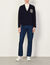Wool cardigan with embroidery