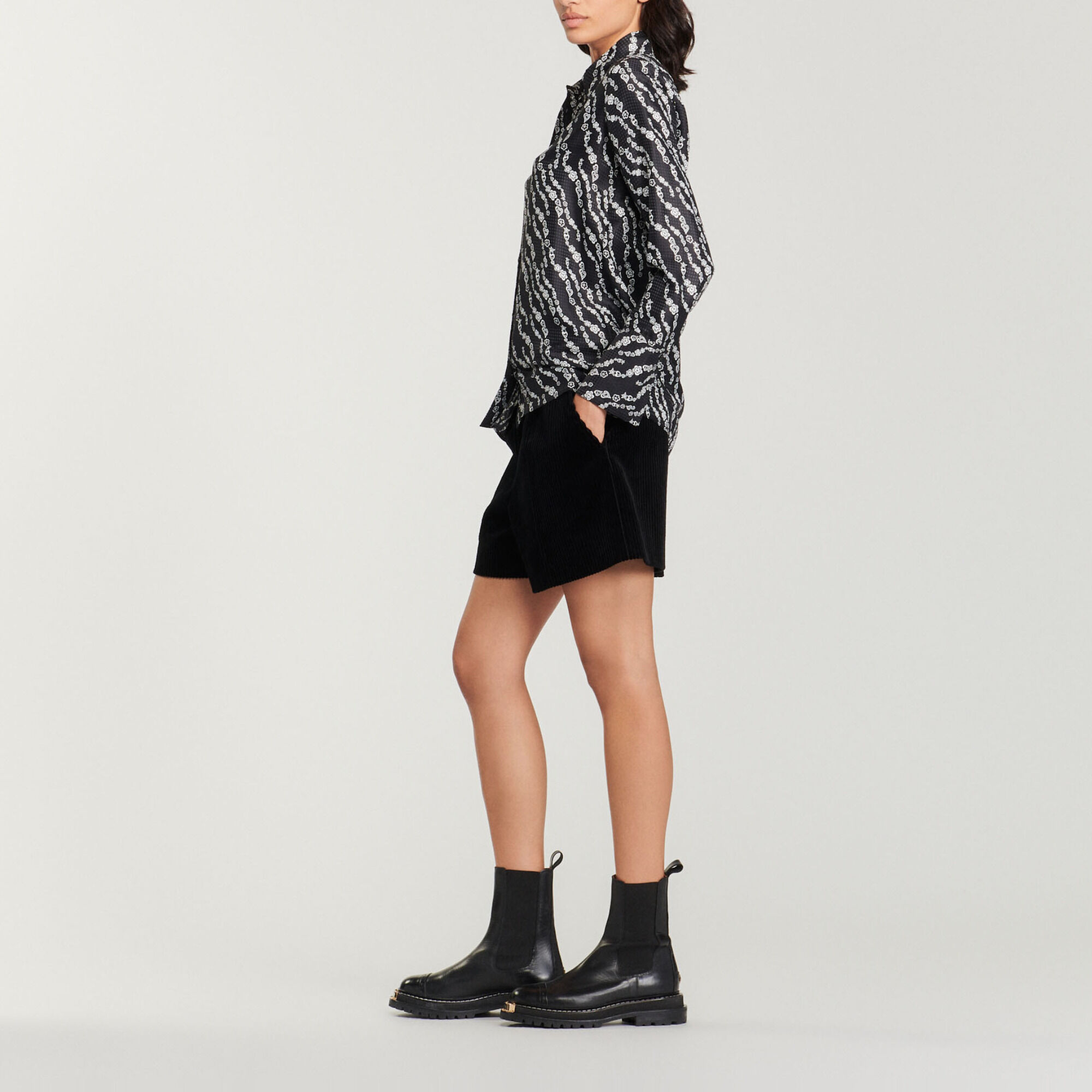 Printed flowing shirt
