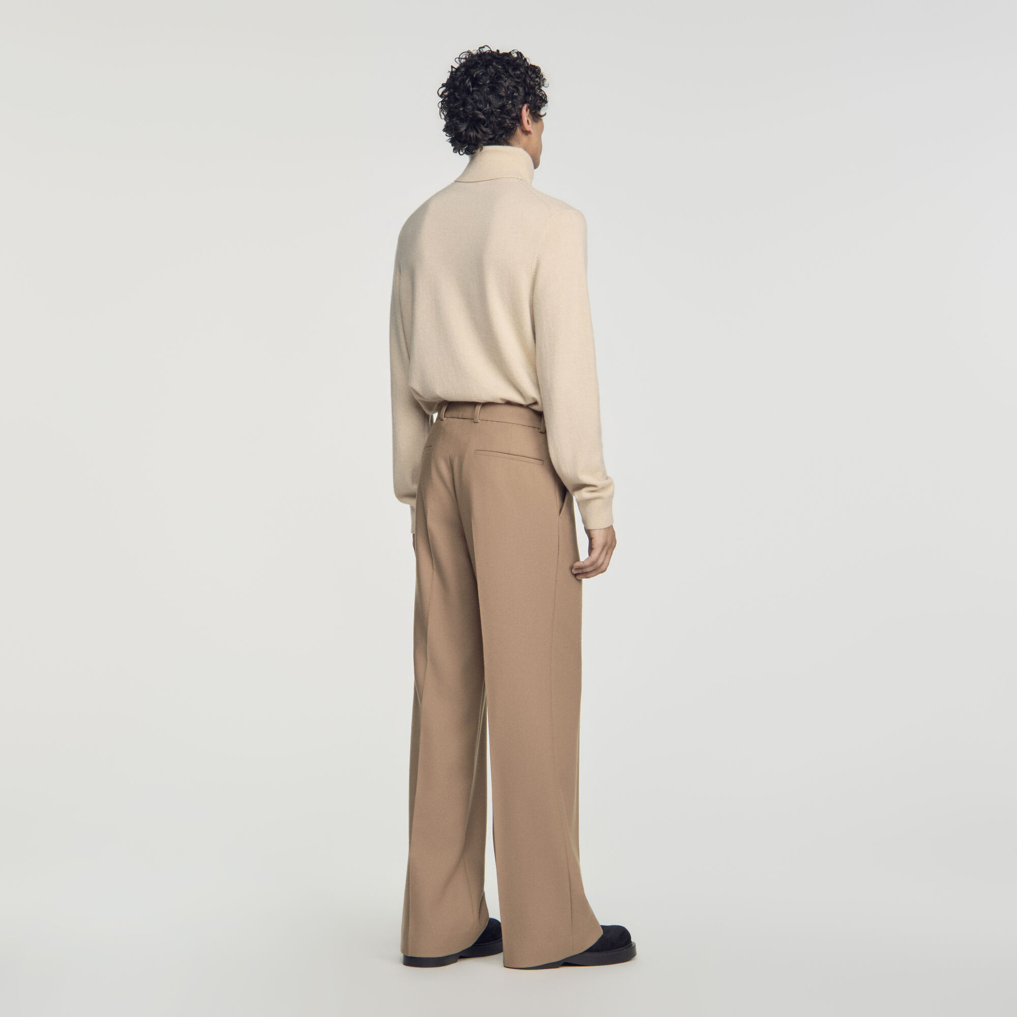 Wool suit trousers