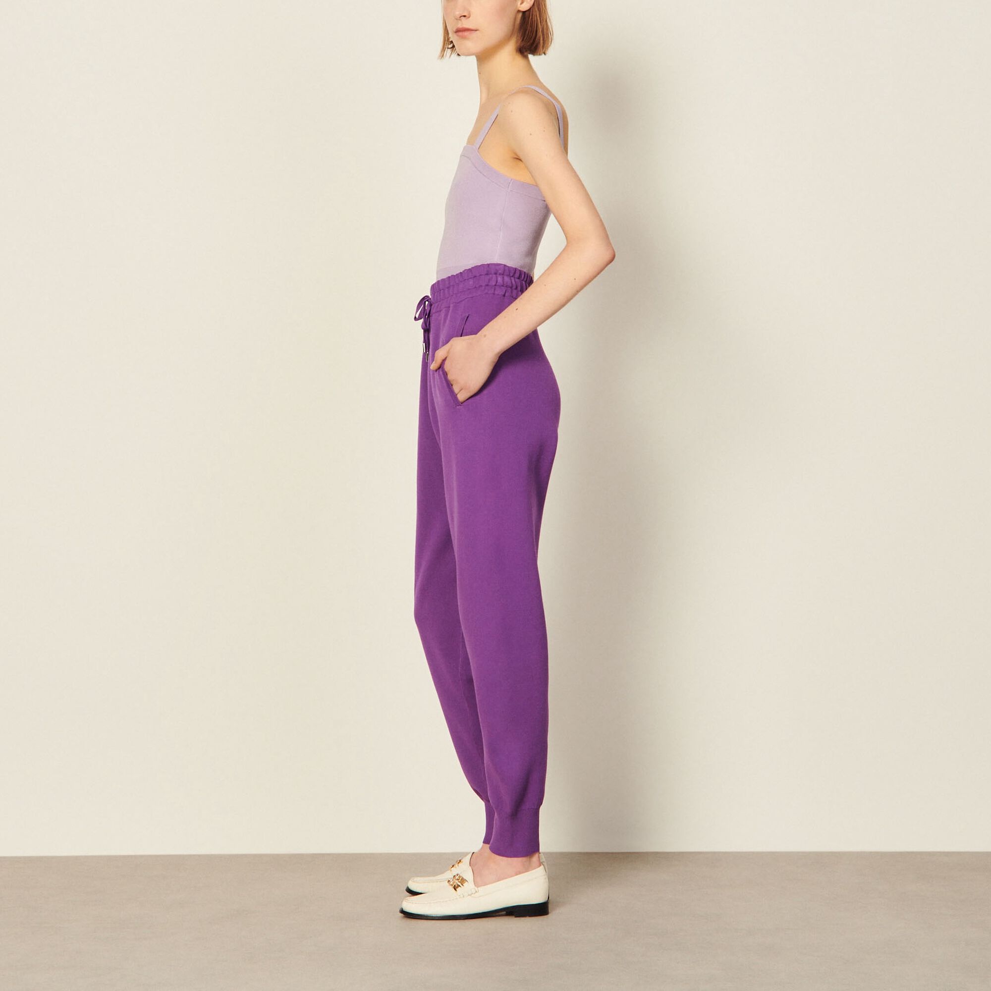 Knit jogging bottoms
