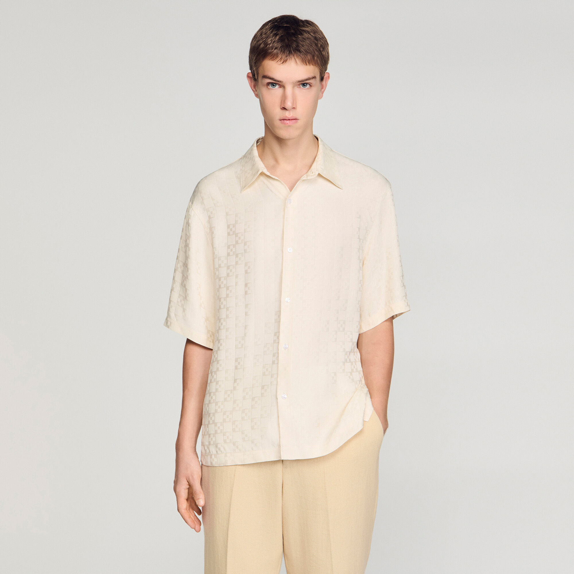 Square Cross loose-fit shirt