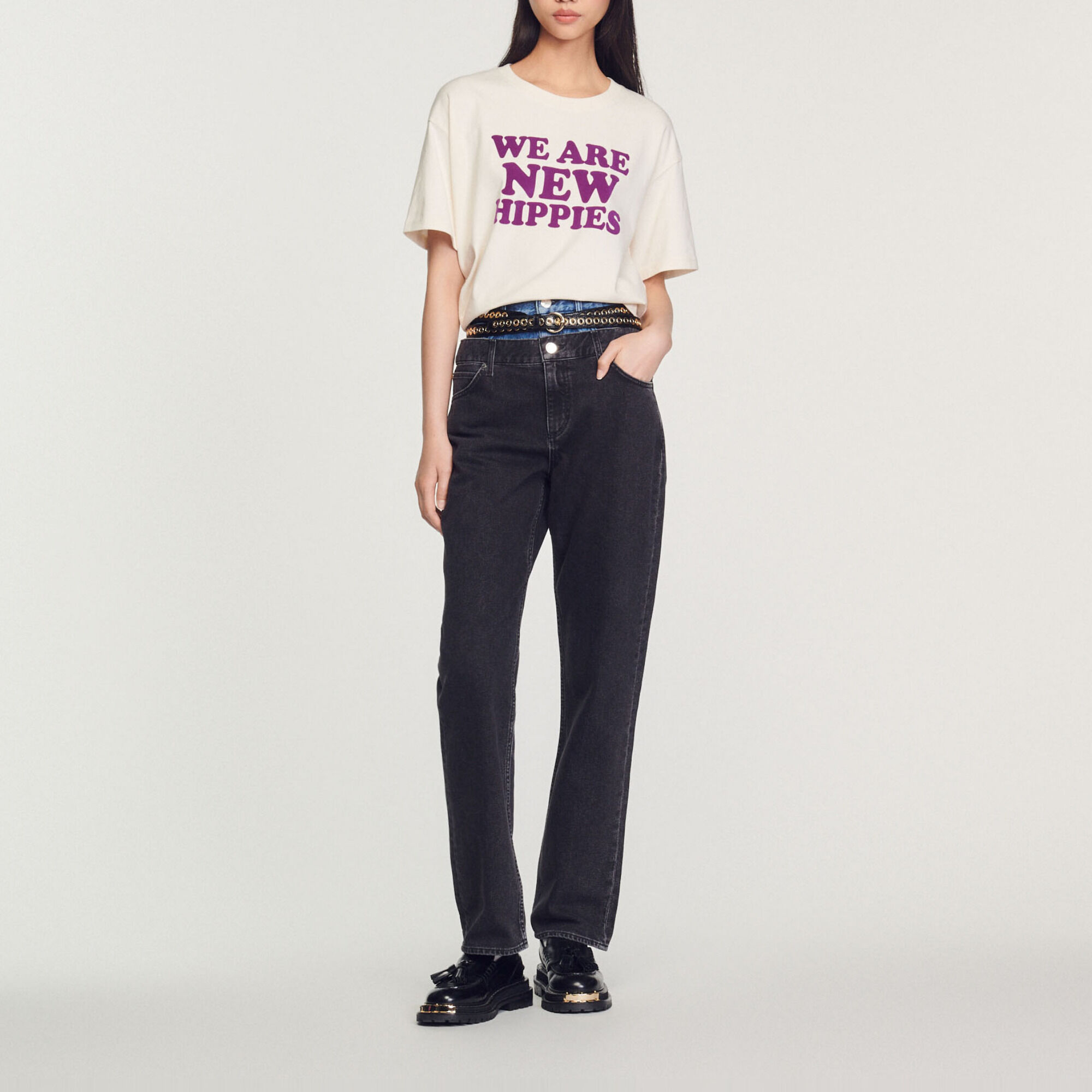Cropped We Are The New Hippies T-shirt
