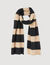 Two-tone striped scarf