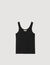 Vest top with rhinestones