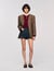 Ruffled-neck jumper