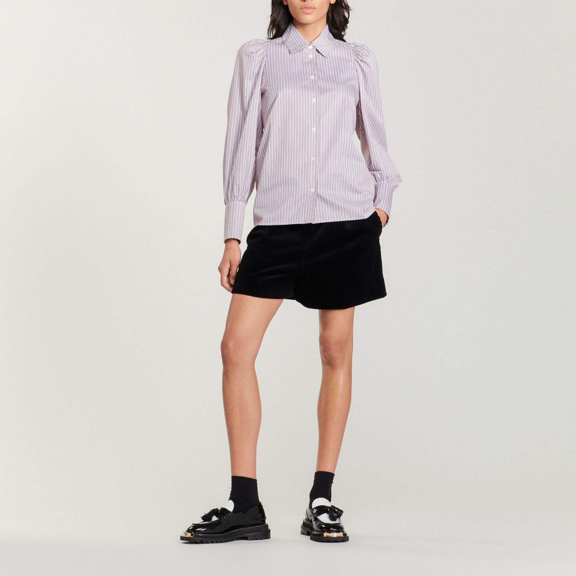 Striped shirt with full sleeves