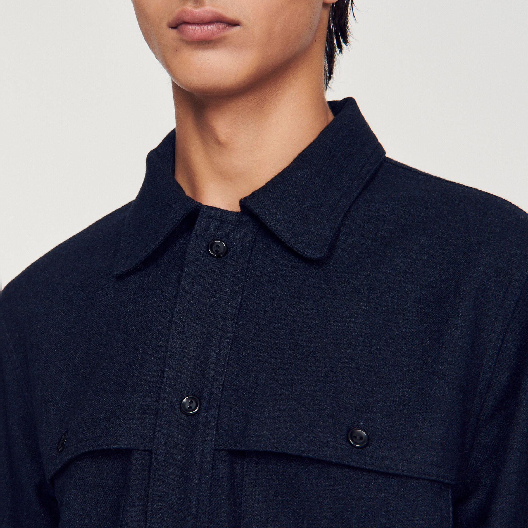 Wool overshirt