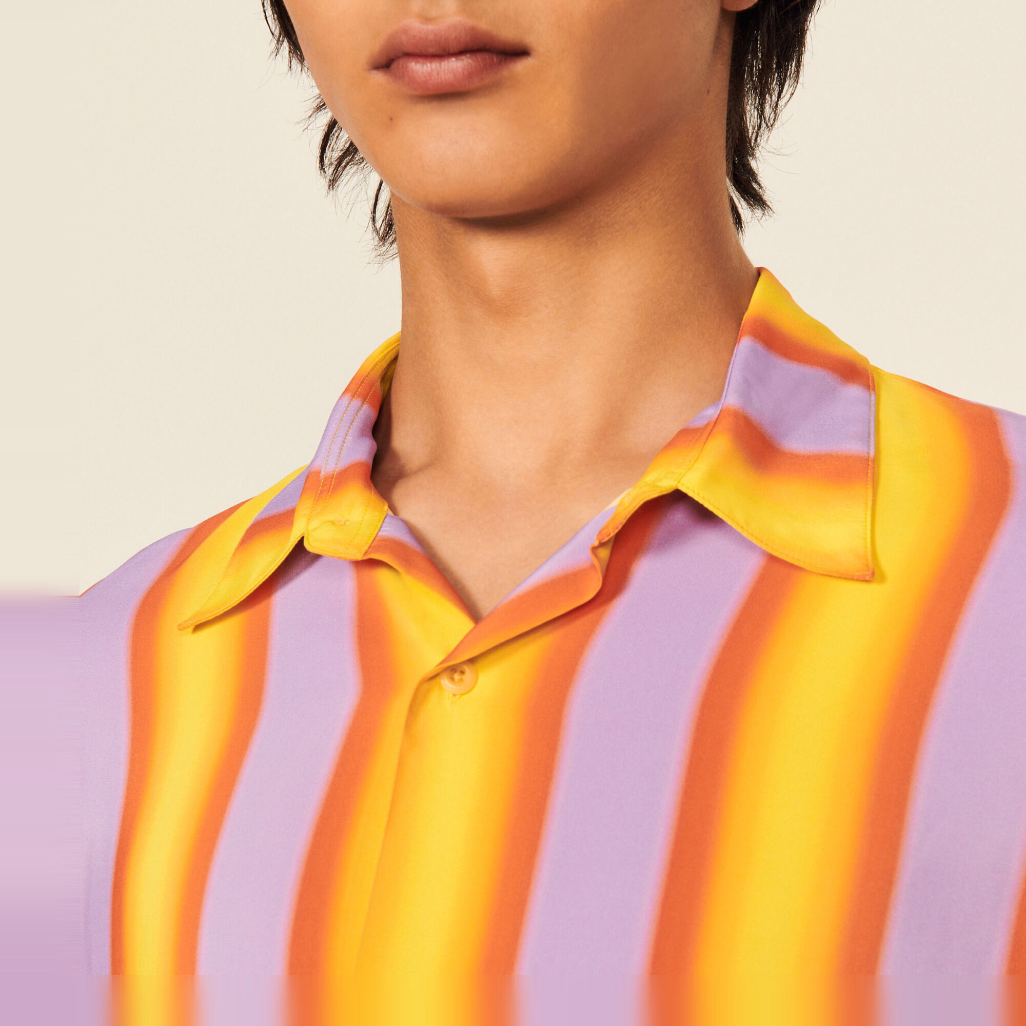 Striped flowing shirt