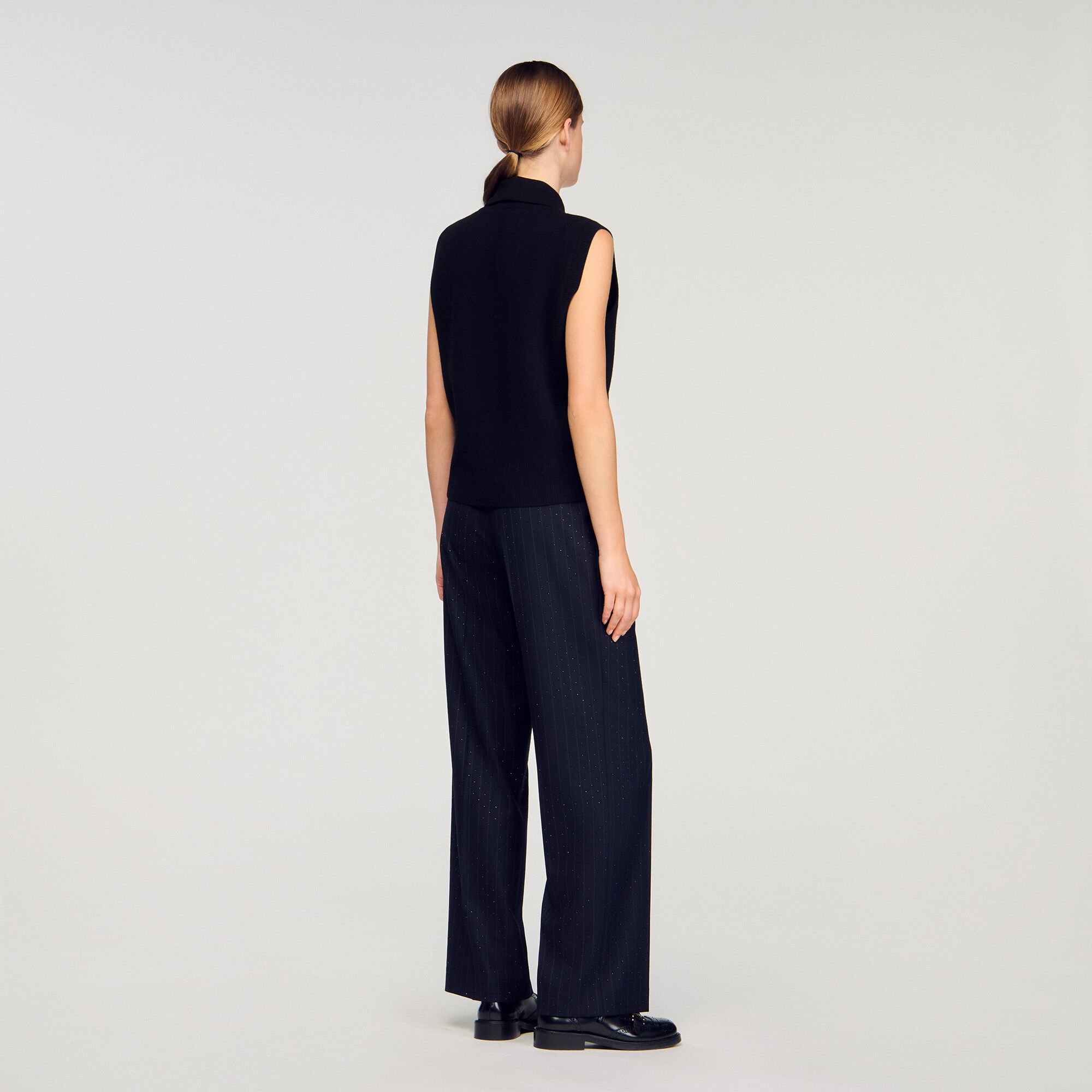 Tie-neck jumper
